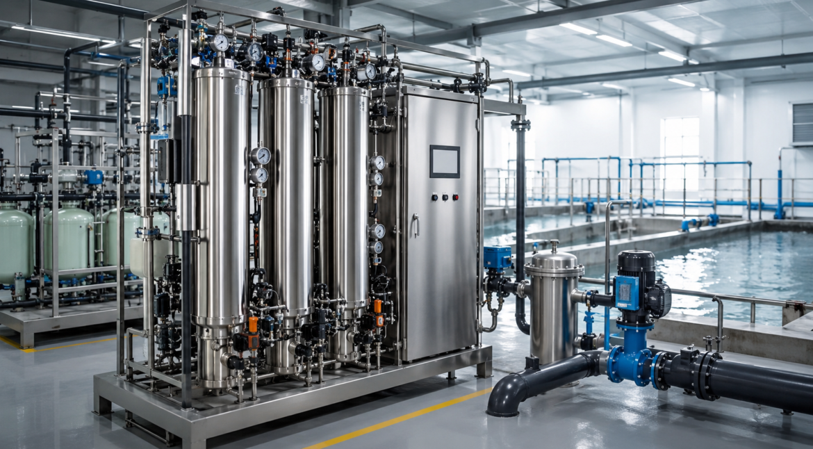 Industrial ozone generator for high-capacity water treatment system