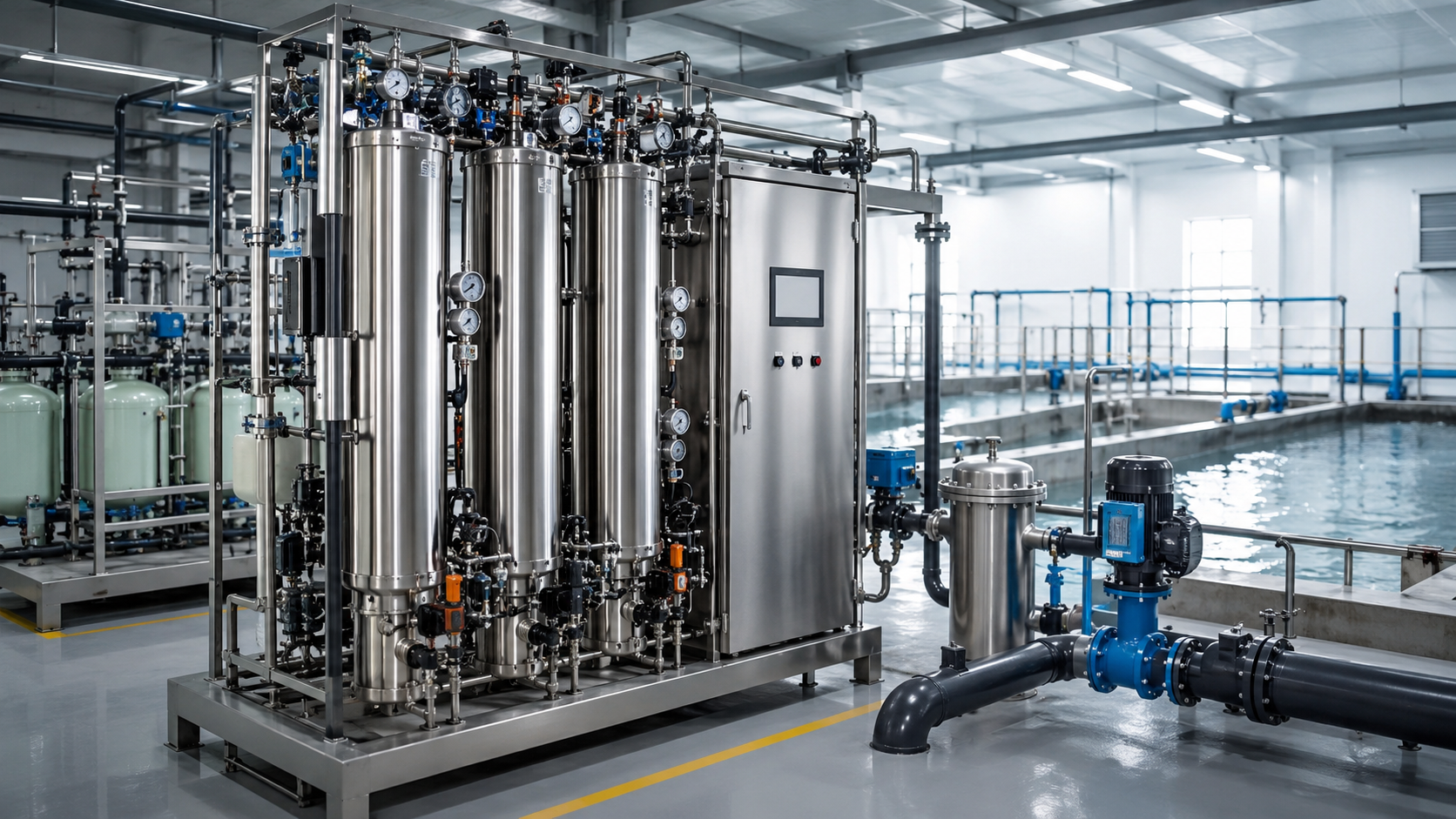 Industrial ozone generator for high-capacity water treatment system
